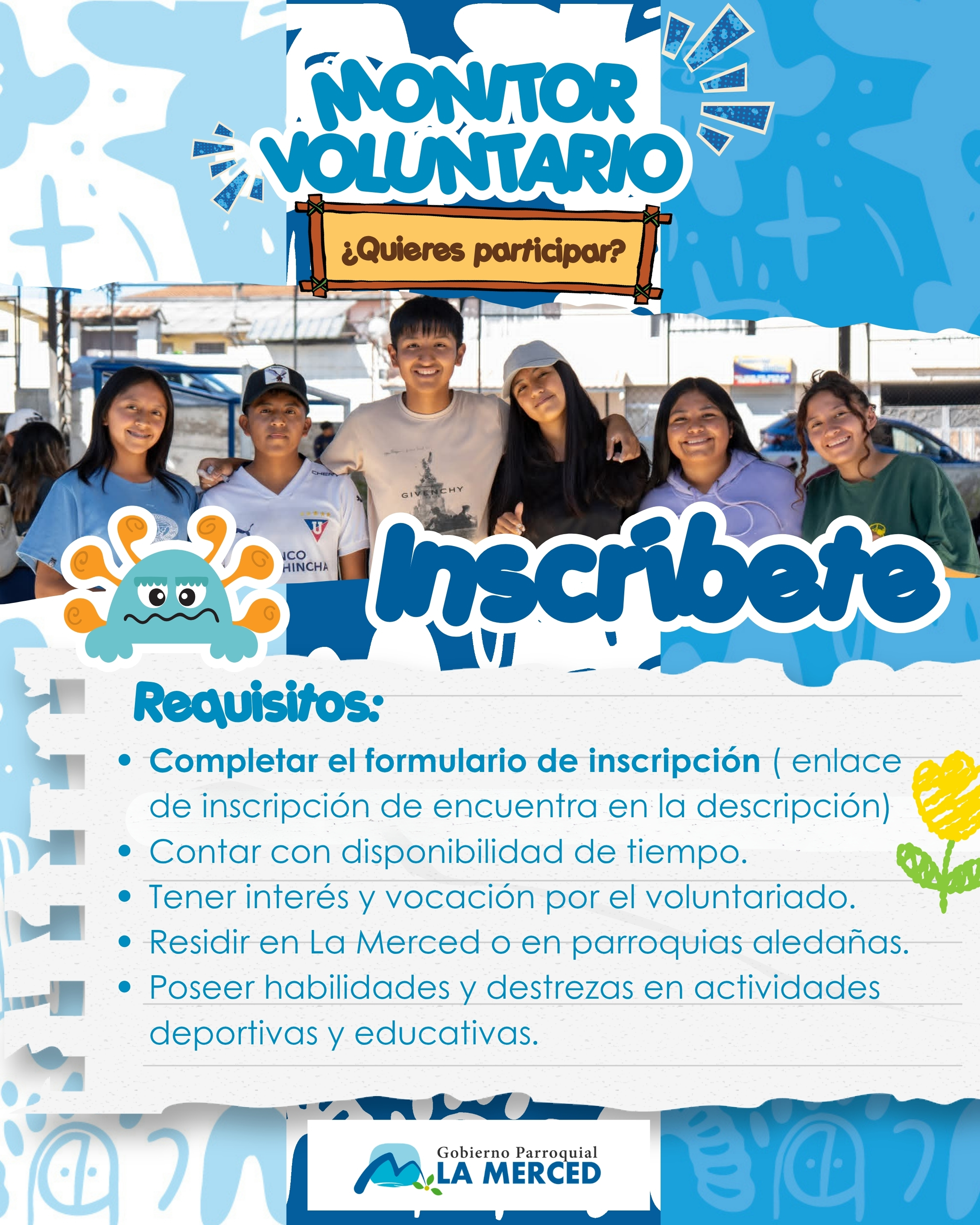 Convocatoria Monitor Voluntario - La Merced